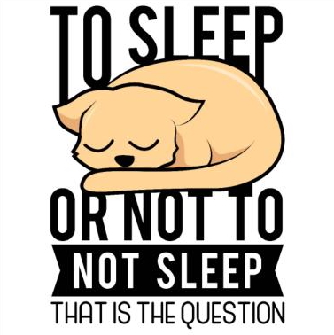 Tegeltje; To sleep or not to sleep